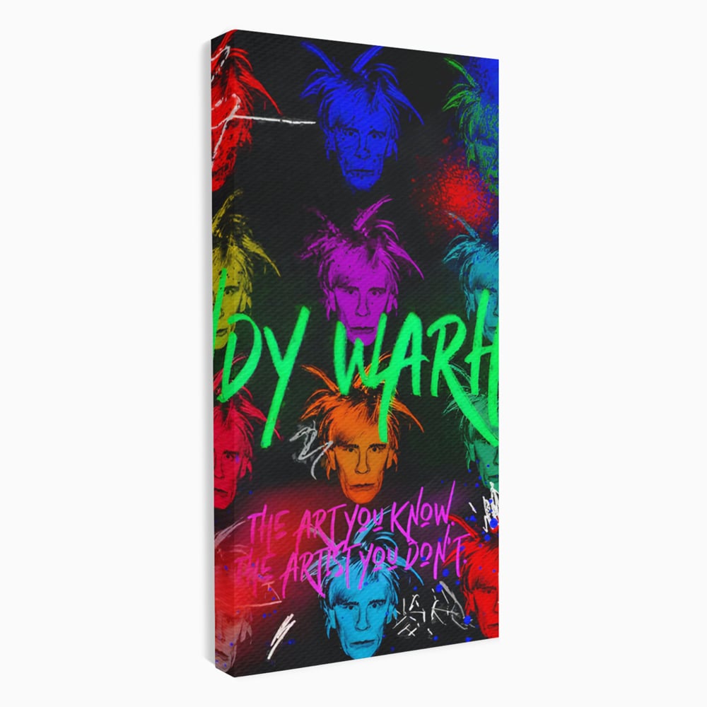 Tablou Canvas Premium LuxCanva® C1112, Painting Of Andy Warhol , Culori, Artist, Andy Warhol, Painting, Living Room, Office, Relaxare, Culori Vibrante