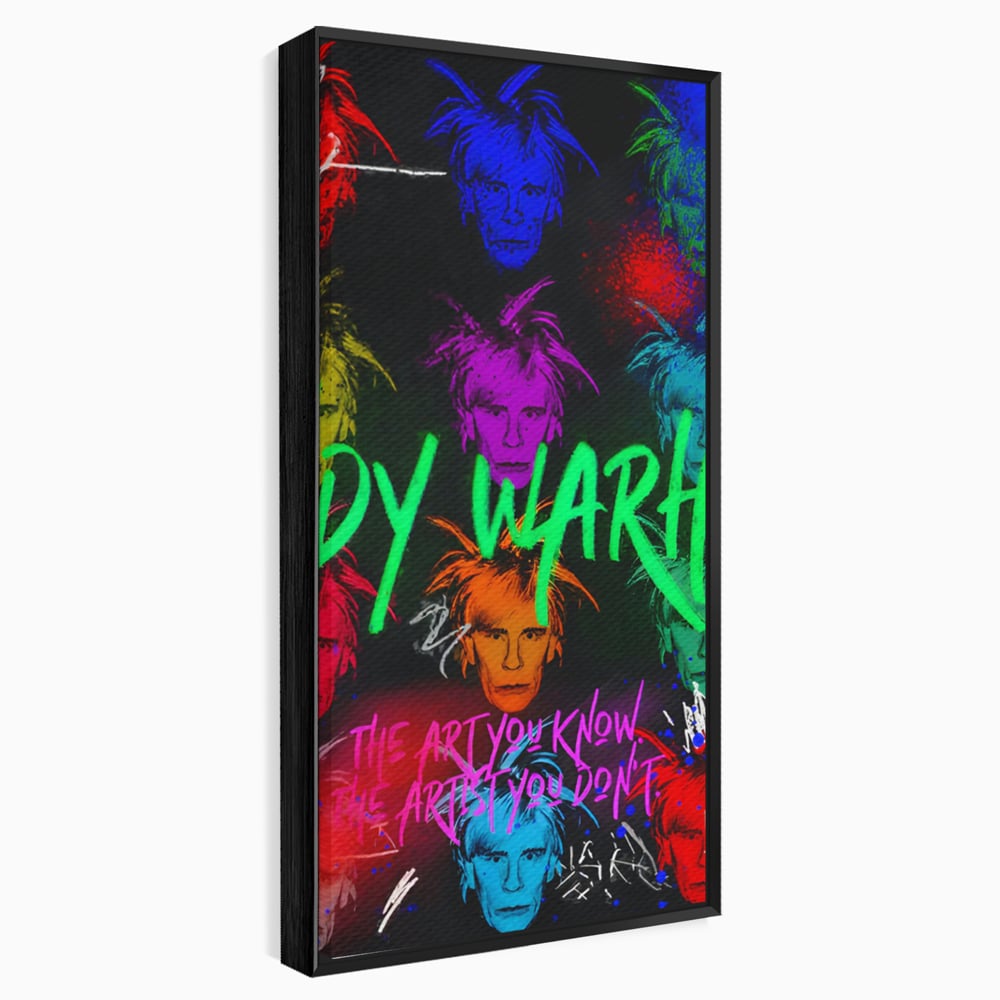 Tablou Canvas Premium LuxCanva® C1112, Painting Of Andy Warhol , Culori, Artist, Andy Warhol, Painting, Living Room, Office, Relaxare, Culori Vibrante