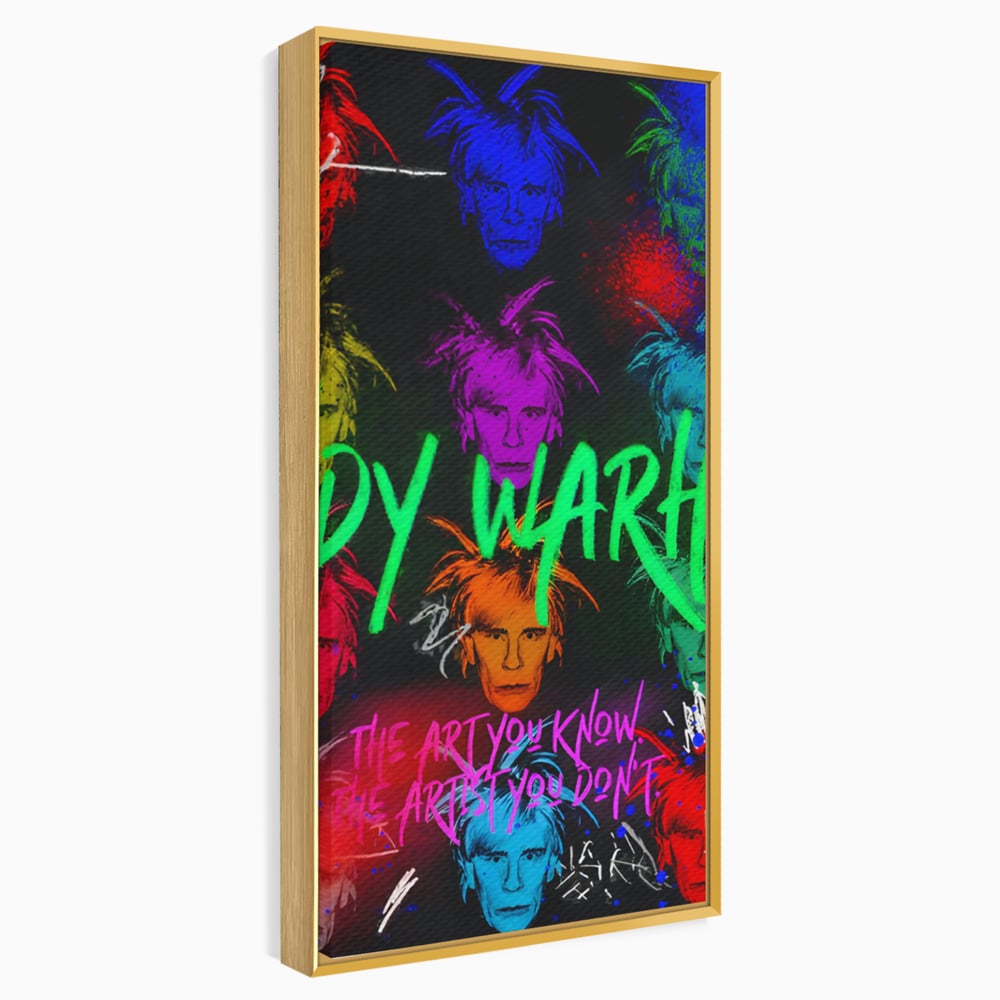 Tablou Canvas Premium LuxCanva® C1112, Painting Of Andy Warhol , Culori, Artist, Andy Warhol, Painting, Living Room, Office, Relaxare, Culori Vibrante