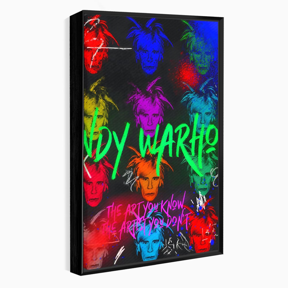 Tablou Canvas Premium LuxCanva® C1112, Painting Of Andy Warhol , Culori, Artist, Andy Warhol, Painting, Living Room, Office, Relaxare, Culori Vibrante
