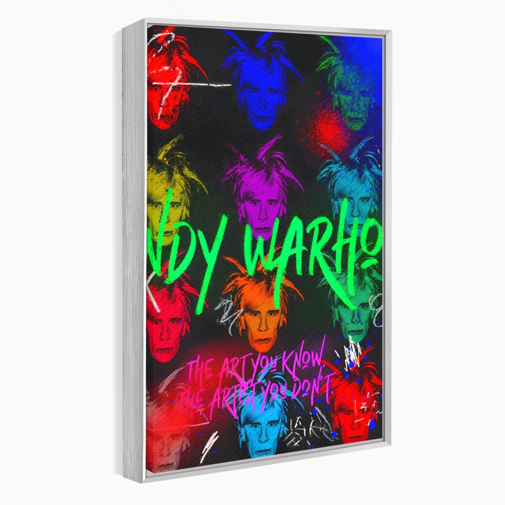 Tablou Canvas Premium LuxCanva® C1112, Painting Of Andy Warhol , Culori, Artist, Andy Warhol, Painting, Living Room, Office, Relaxare, Culori Vibrante