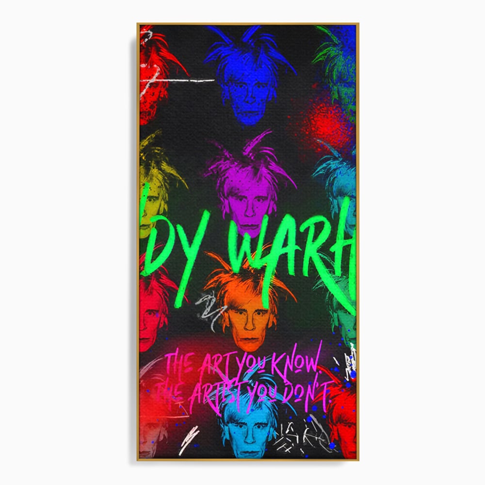 Tablou Canvas Premium LuxCanva® C1112, Painting Of Andy Warhol , Culori, Artist, Andy Warhol, Painting, Living Room, Office, Relaxare, Culori Vibrante