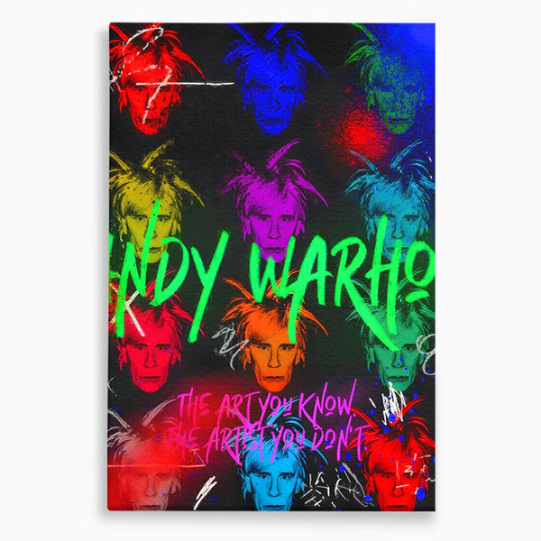 Tablou Canvas Premium LuxCanva® C1112, Painting Of Andy Warhol , Culori, Artist, Andy Warhol, Painting, Living Room, Office, Relaxare, Culori Vibrante
