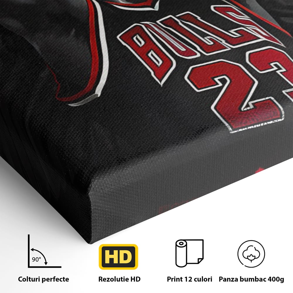 Leinwand Premium Canvas Wandkunst, LuxCanva® C1117, Der große Michael Jordan, Farben, Jordan, GOAT, Spielzimmer, Bar, entspannend, lebendige Farben