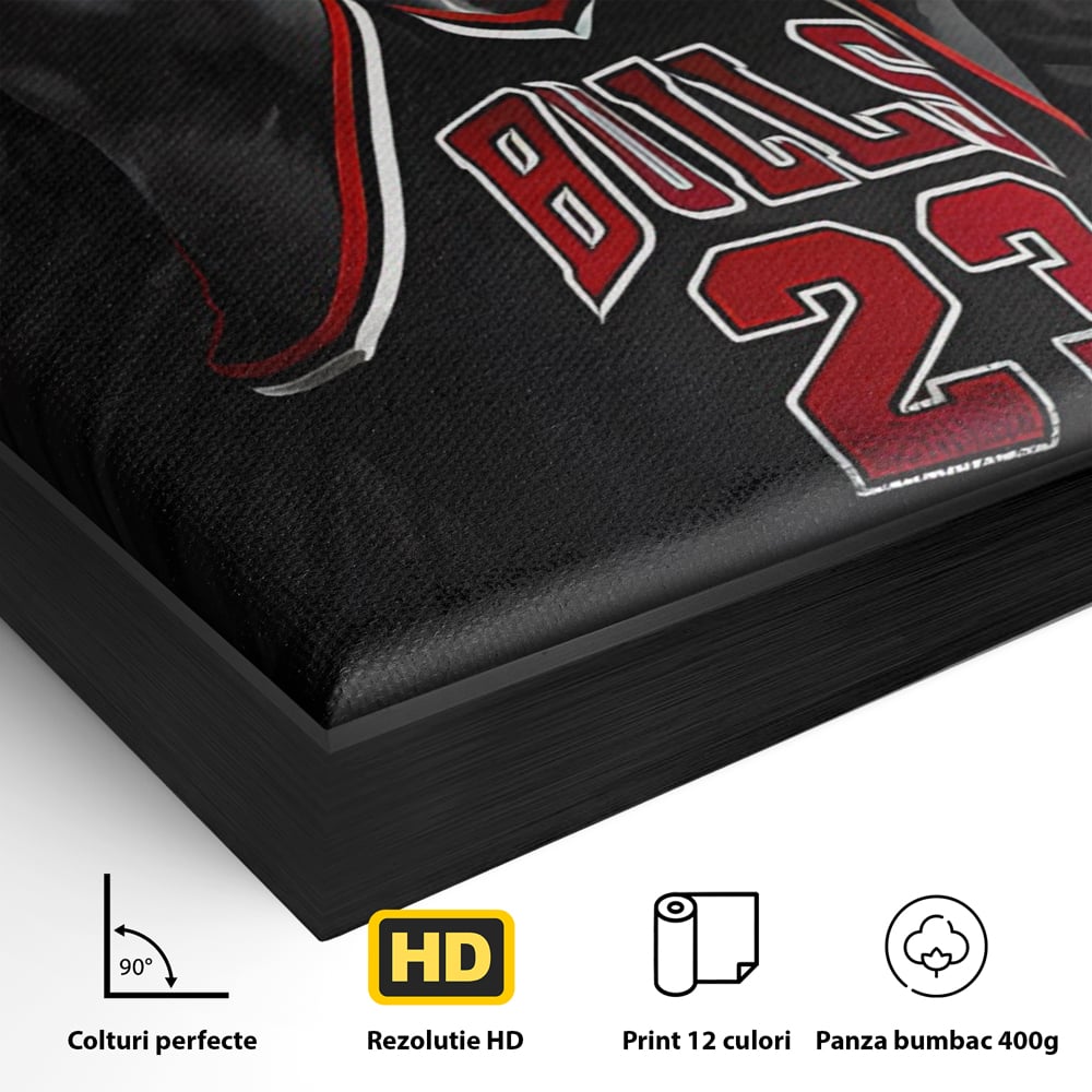 Leinwand Premium Canvas Wandkunst, LuxCanva® C1117, Der große Michael Jordan, Farben, Jordan, GOAT, Spielzimmer, Bar, entspannend, lebendige Farben