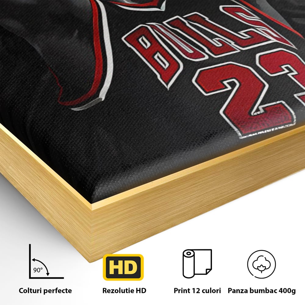 Leinwand Premium Canvas Wandkunst, LuxCanva® C1117, Der große Michael Jordan, Farben, Jordan, GOAT, Spielzimmer, Bar, entspannend, lebendige Farben