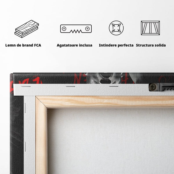 Leinwand Premium Canvas Wandkunst, LuxCanva® C1117, Der große Michael Jordan, Farben, Jordan, GOAT, Spielzimmer, Bar, entspannend, lebendige Farben