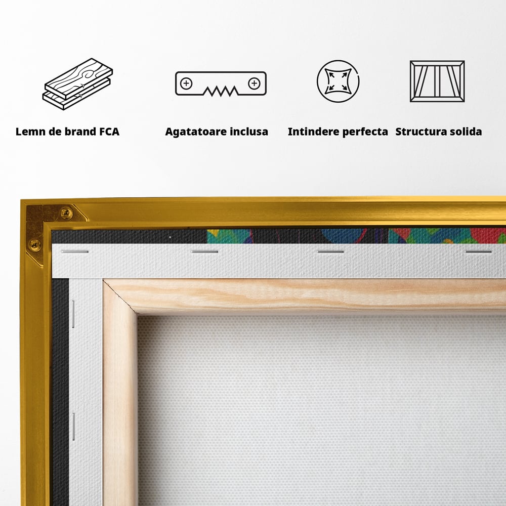 Tablou Canvas Premium LuxCanva® C1118, Walking Alone , Culori, Walk, City Life, Moon, Game Room, Bar, Relaxare, Culori Vibrante