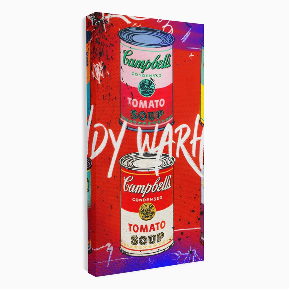 Tablou Canvas Premium LuxCanva® C1119, Painting Of Andy Warhol , Culori, Warhol, Paint, Different, Game Room, Bar, Relaxare, Culori Vibrante