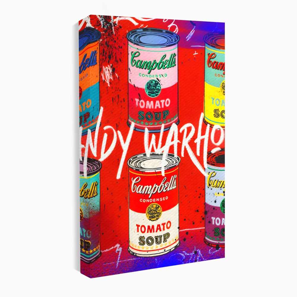 Tablou Canvas Premium LuxCanva® C1119, Painting Of Andy Warhol , Culori, Warhol, Paint, Different, Game Room, Bar, Relaxare, Culori Vibrante