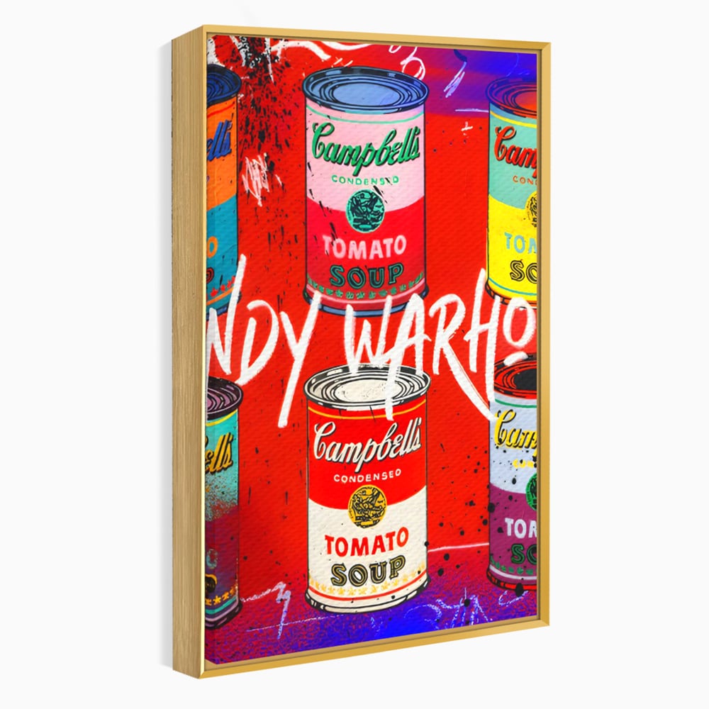 Tablou Canvas Premium LuxCanva® C1119, Painting Of Andy Warhol , Culori, Warhol, Paint, Different, Game Room, Bar, Relaxare, Culori Vibrante