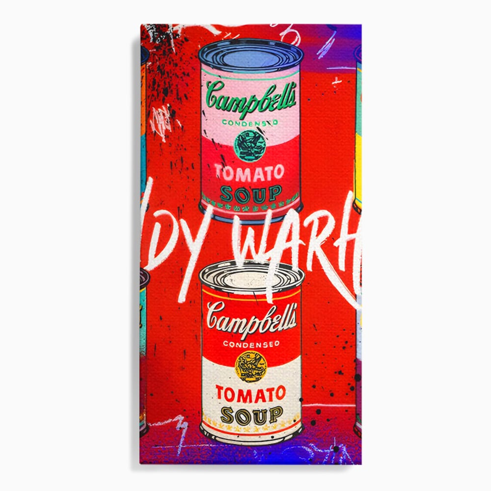 Tablou Canvas Premium LuxCanva® C1119, Painting Of Andy Warhol , Culori, Warhol, Paint, Different, Game Room, Bar, Relaxare, Culori Vibrante