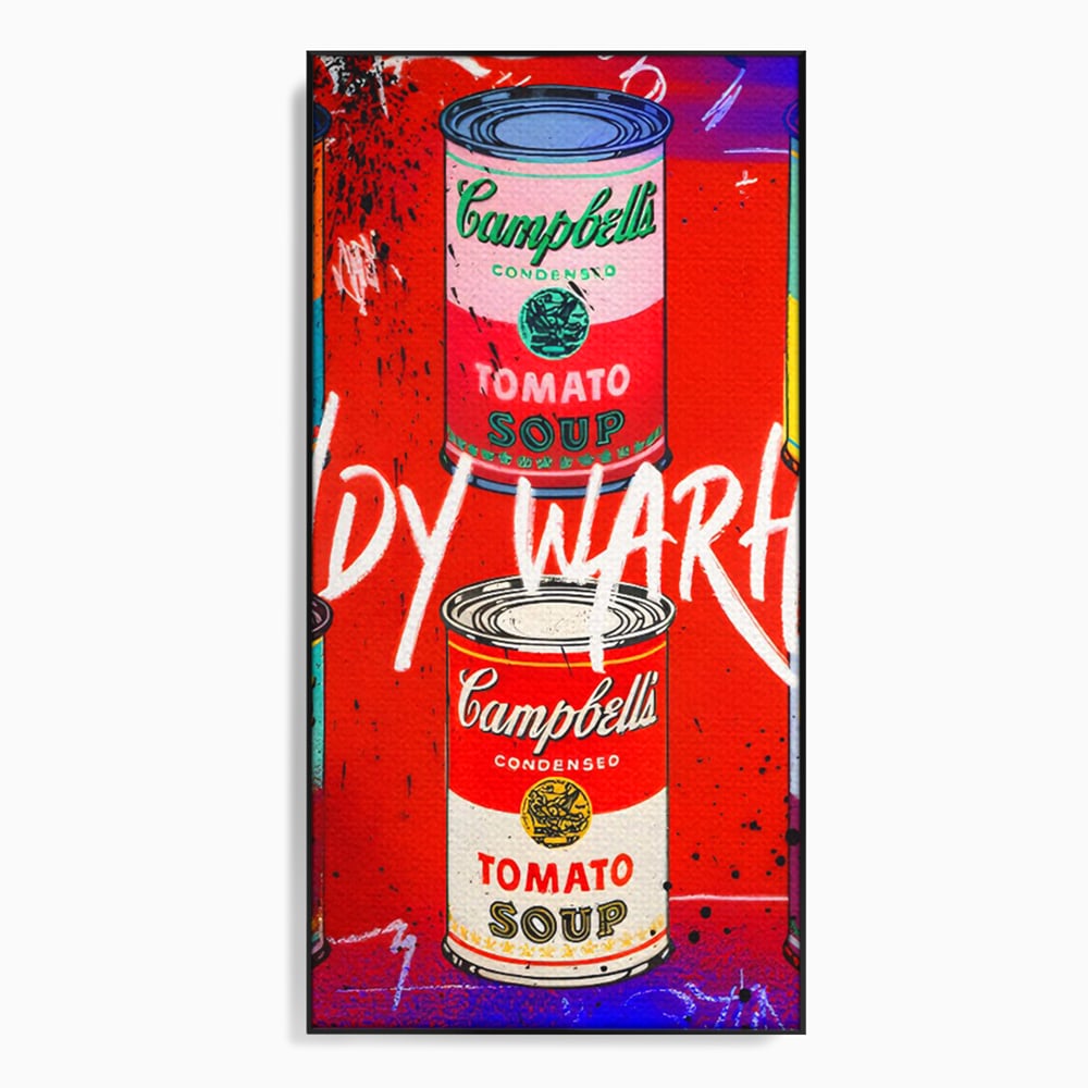 Tablou Canvas Premium LuxCanva® C1119, Painting Of Andy Warhol , Culori, Warhol, Paint, Different, Game Room, Bar, Relaxare, Culori Vibrante
