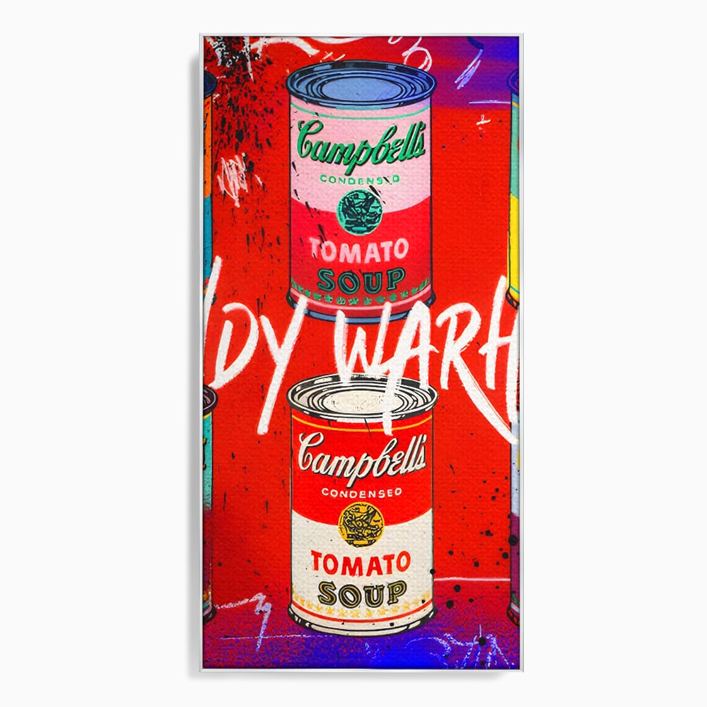 Tablou Canvas Premium LuxCanva® C1119, Painting Of Andy Warhol , Culori, Warhol, Paint, Different, Game Room, Bar, Relaxare, Culori Vibrante