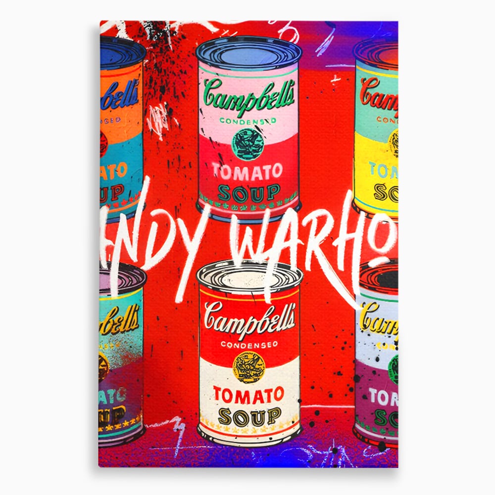 Tablou Canvas Premium LuxCanva® C1119, Painting Of Andy Warhol , Culori, Warhol, Paint, Different, Game Room, Bar, Relaxare, Culori Vibrante