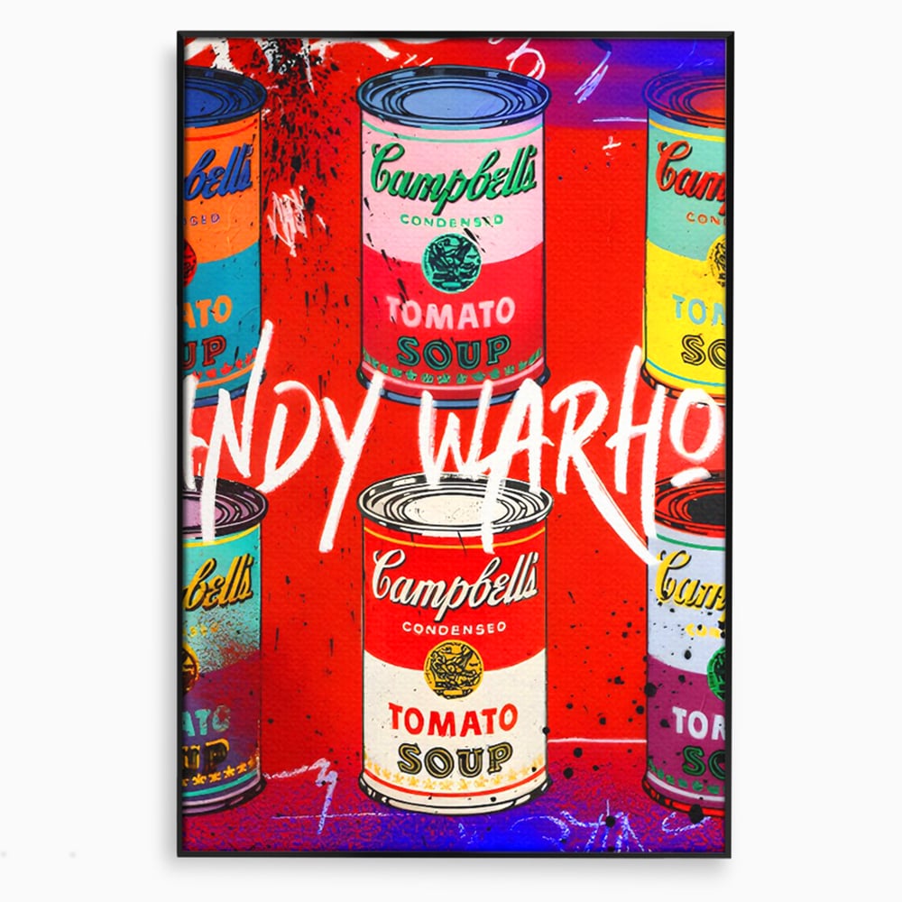 Tablou Canvas Premium LuxCanva® C1119, Painting Of Andy Warhol , Culori, Warhol, Paint, Different, Game Room, Bar, Relaxare, Culori Vibrante