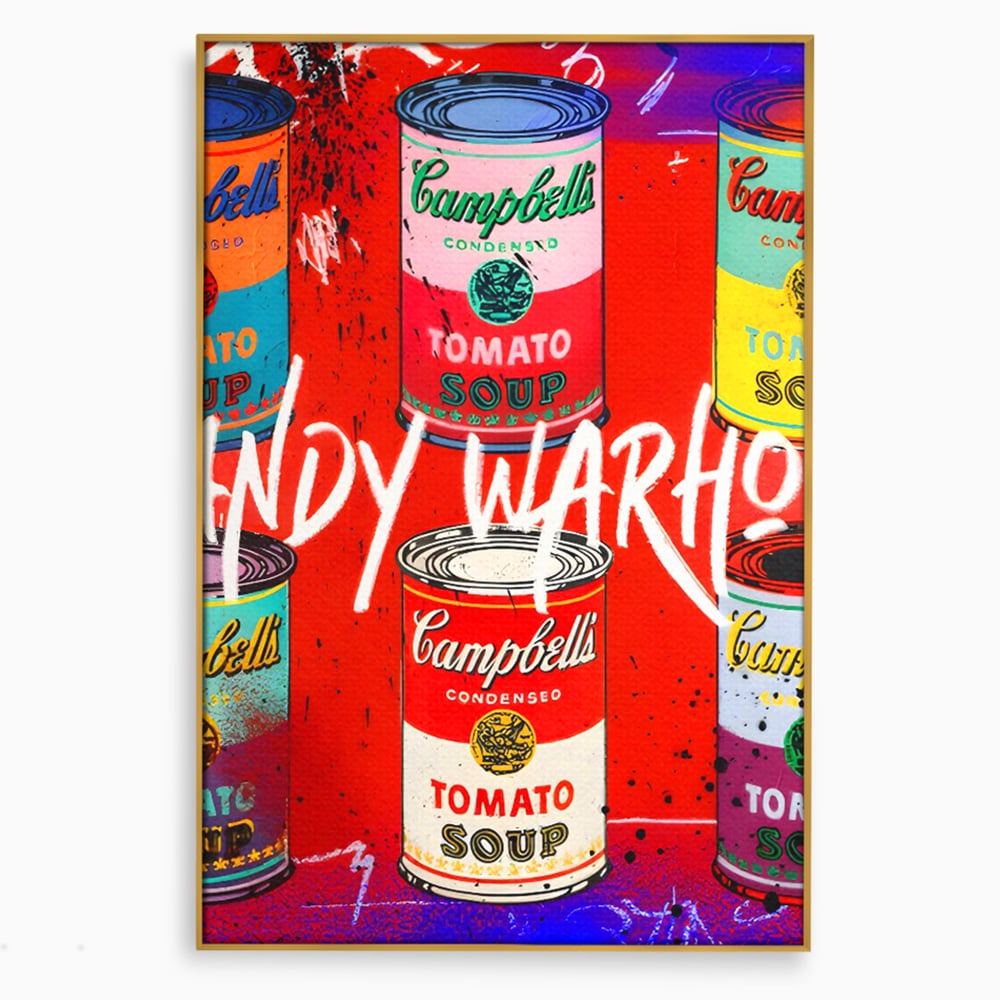 Tablou Canvas Premium LuxCanva® C1119, Painting Of Andy Warhol , Culori, Warhol, Paint, Different, Game Room, Bar, Relaxare, Culori Vibrante