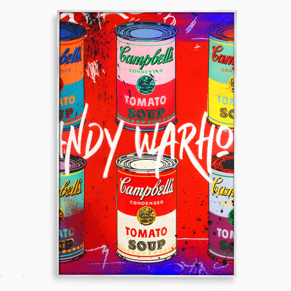 Tablou Canvas Premium LuxCanva® C1119, Painting Of Andy Warhol , Culori, Warhol, Paint, Different, Game Room, Bar, Relaxare, Culori Vibrante