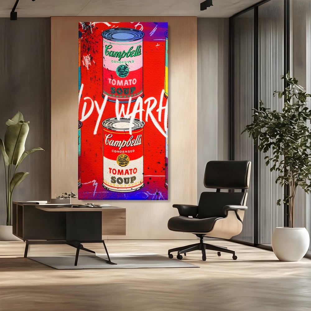 Tablou Canvas Premium LuxCanva® C1119, Painting Of Andy Warhol , Culori, Warhol, Paint, Different, Game Room, Bar, Relaxare, Culori Vibrante