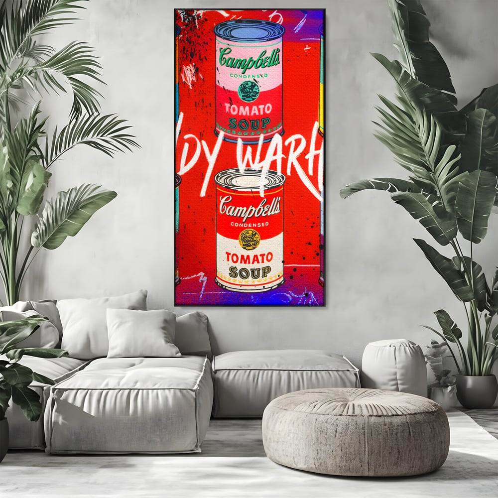Tablou Canvas Premium LuxCanva® C1119, Painting Of Andy Warhol , Culori, Warhol, Paint, Different, Game Room, Bar, Relaxare, Culori Vibrante
