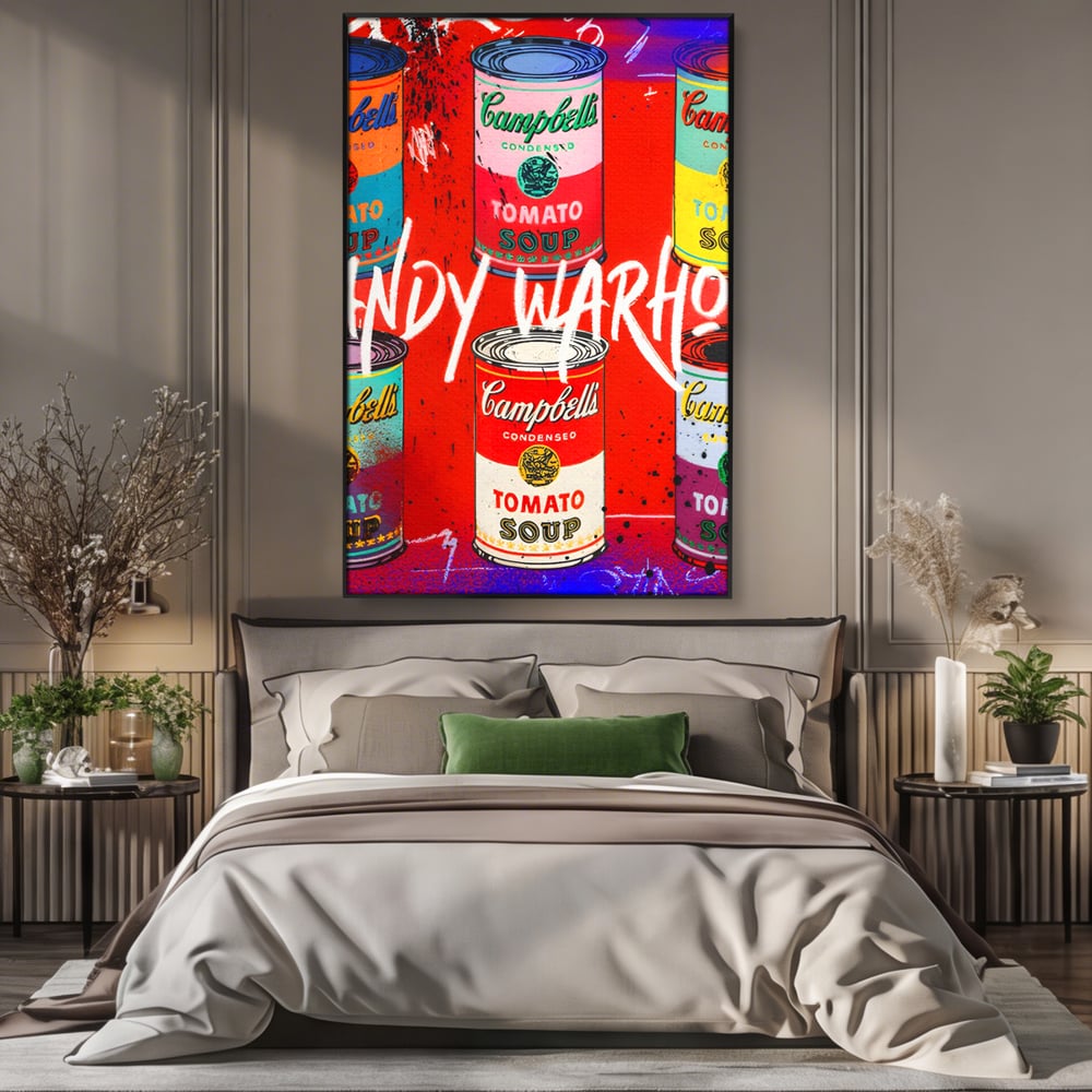 Tablou Canvas Premium LuxCanva® C1119, Painting Of Andy Warhol , Culori, Warhol, Paint, Different, Game Room, Bar, Relaxare, Culori Vibrante