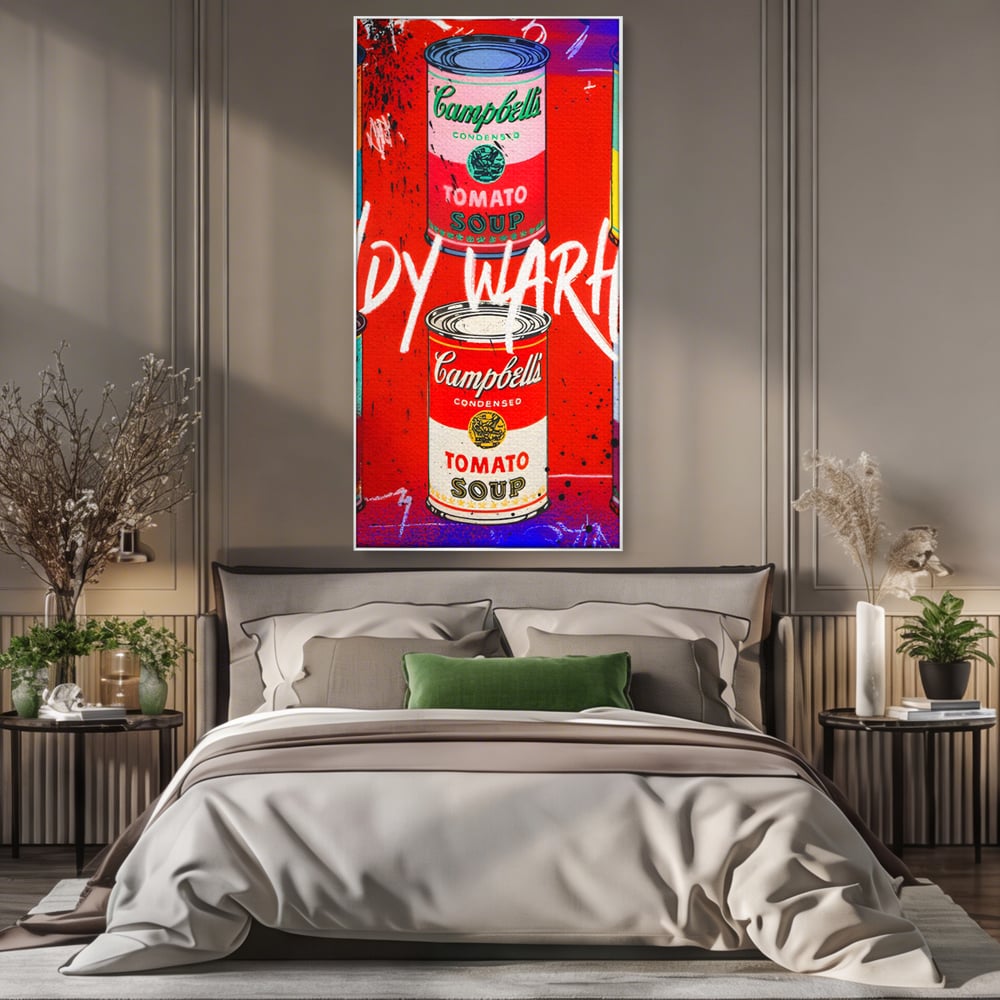 Tablou Canvas Premium LuxCanva® C1119, Painting Of Andy Warhol , Culori, Warhol, Paint, Different, Game Room, Bar, Relaxare, Culori Vibrante