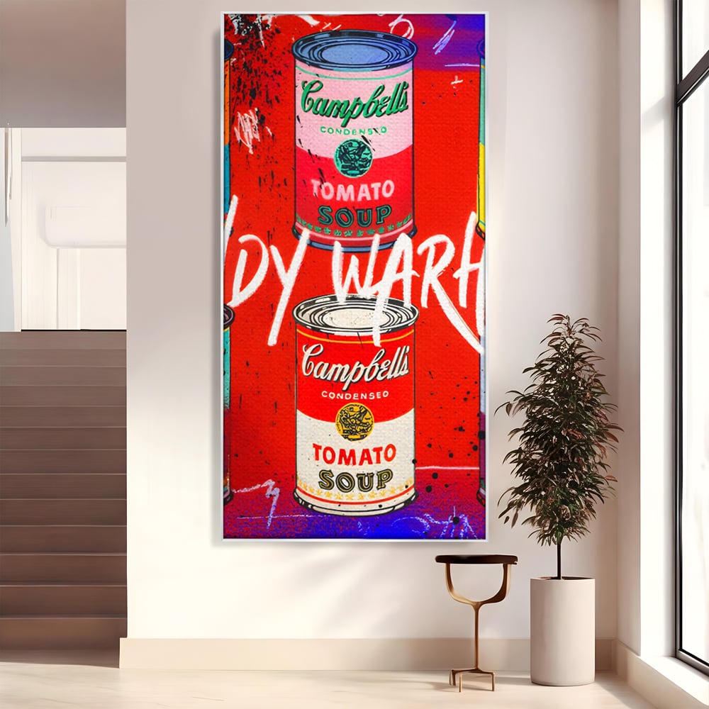 Tablou Canvas Premium LuxCanva® C1119, Painting Of Andy Warhol , Culori, Warhol, Paint, Different, Game Room, Bar, Relaxare, Culori Vibrante