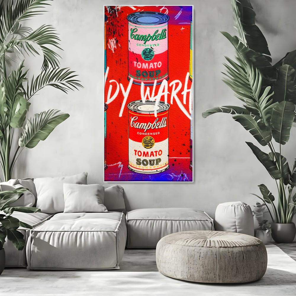 Tablou Canvas Premium LuxCanva® C1119, Painting Of Andy Warhol , Culori, Warhol, Paint, Different, Game Room, Bar, Relaxare, Culori Vibrante