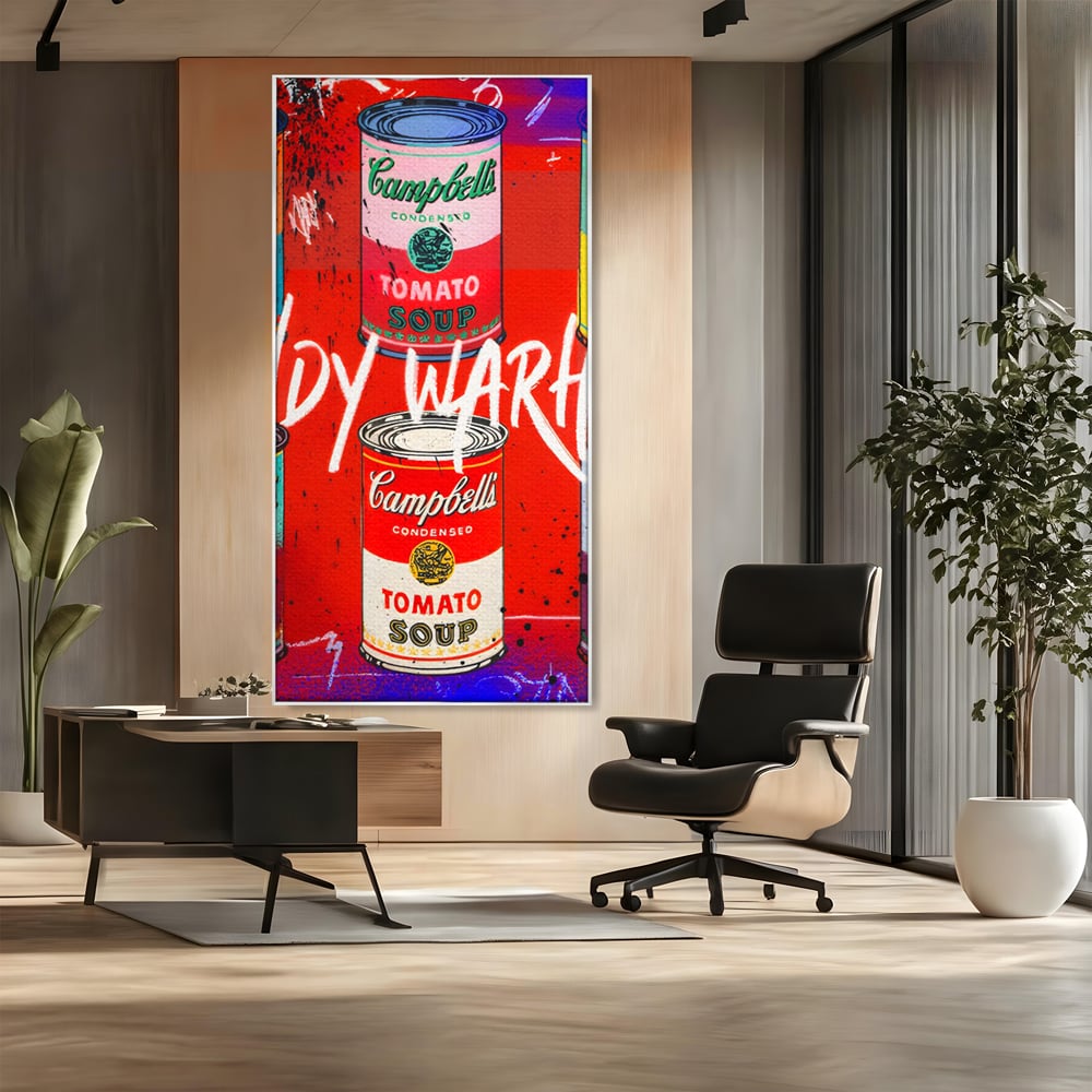 Tablou Canvas Premium LuxCanva® C1119, Painting Of Andy Warhol , Culori, Warhol, Paint, Different, Game Room, Bar, Relaxare, Culori Vibrante