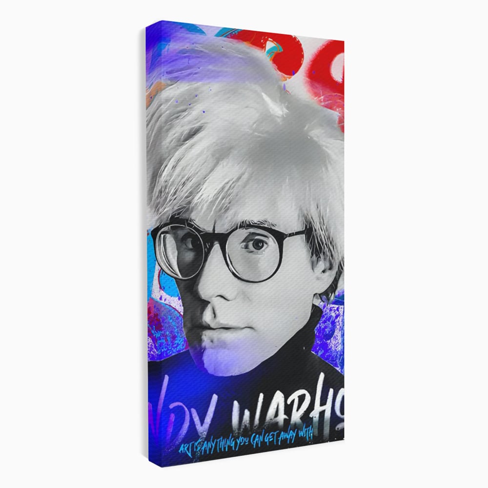 Tablou Canvas Premium LuxCanva® C1121, Portrait Of Andy Warhol , Culor, Artist, Celebrity, Different, Game Room, Bar, Relaxare, Culori Vibrante