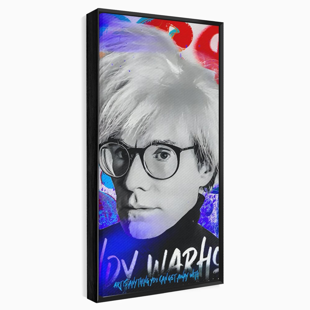 Tablou Canvas Premium LuxCanva® C1121, Portrait Of Andy Warhol , Culor, Artist, Celebrity, Different, Game Room, Bar, Relaxare, Culori Vibrante