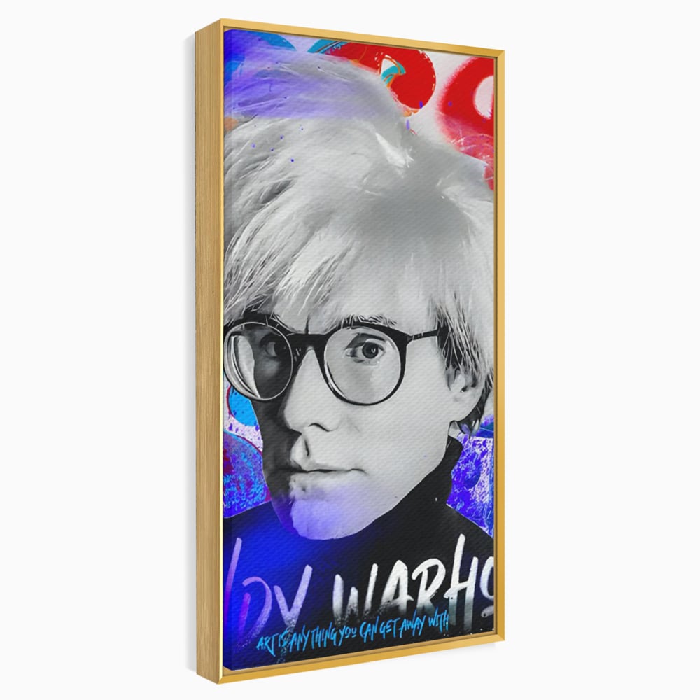 Tablou Canvas Premium LuxCanva® C1121, Portrait Of Andy Warhol , Culor, Artist, Celebrity, Different, Game Room, Bar, Relaxare, Culori Vibrante
