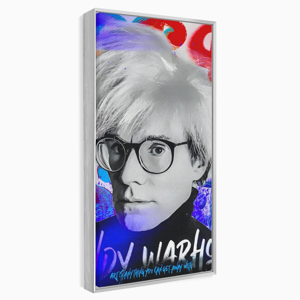 Tablou Canvas Premium LuxCanva® C1121, Portrait Of Andy Warhol , Culor, Artist, Celebrity, Different, Game Room, Bar, Relaxare, Culori Vibrante