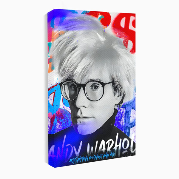 Tablou Canvas Premium LuxCanva® C1121, Portrait Of Andy Warhol , Culor, Artist, Celebrity, Different, Game Room, Bar, Relaxare, Culori Vibrante