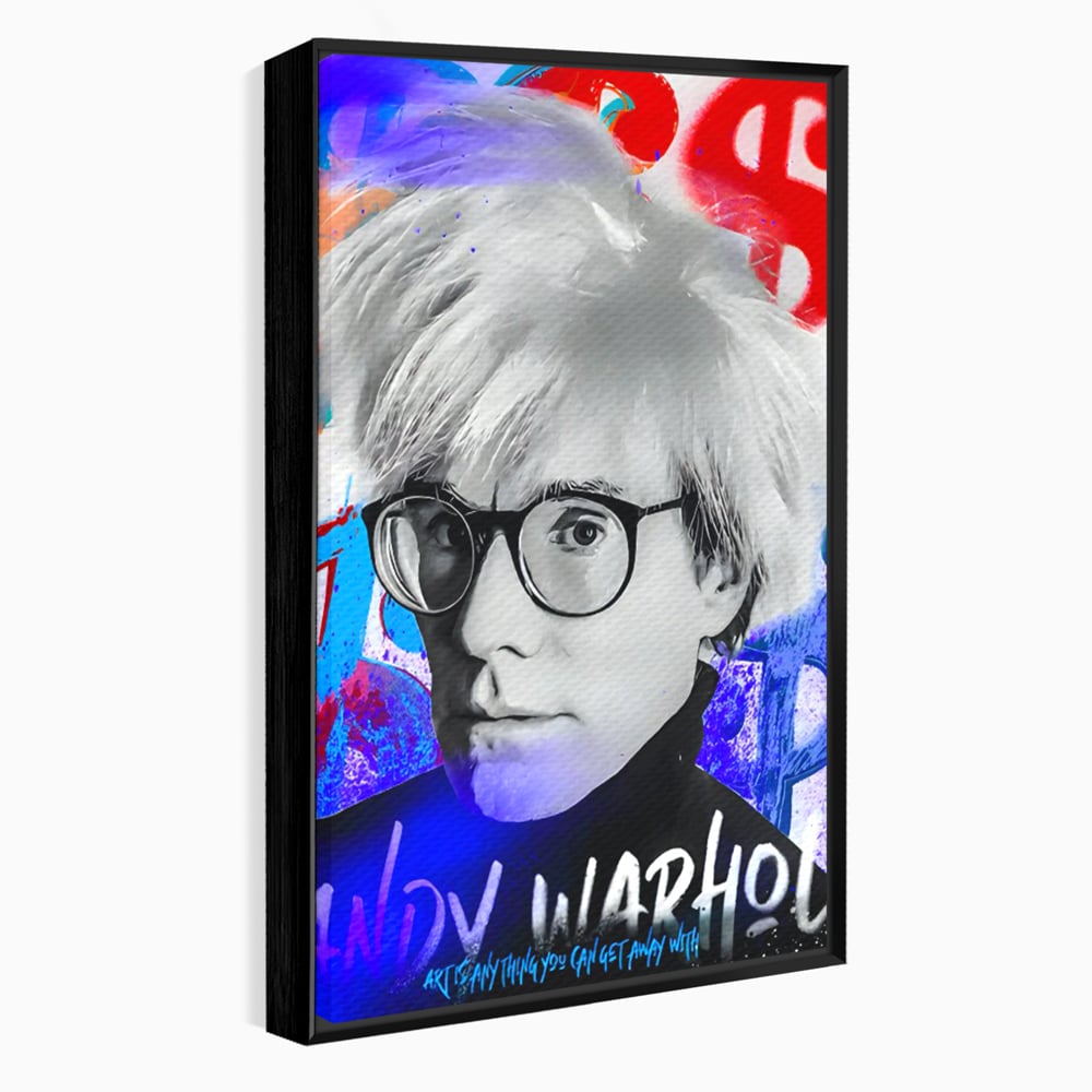 Tablou Canvas Premium LuxCanva® C1121, Portrait Of Andy Warhol , Culor, Artist, Celebrity, Different, Game Room, Bar, Relaxare, Culori Vibrante
