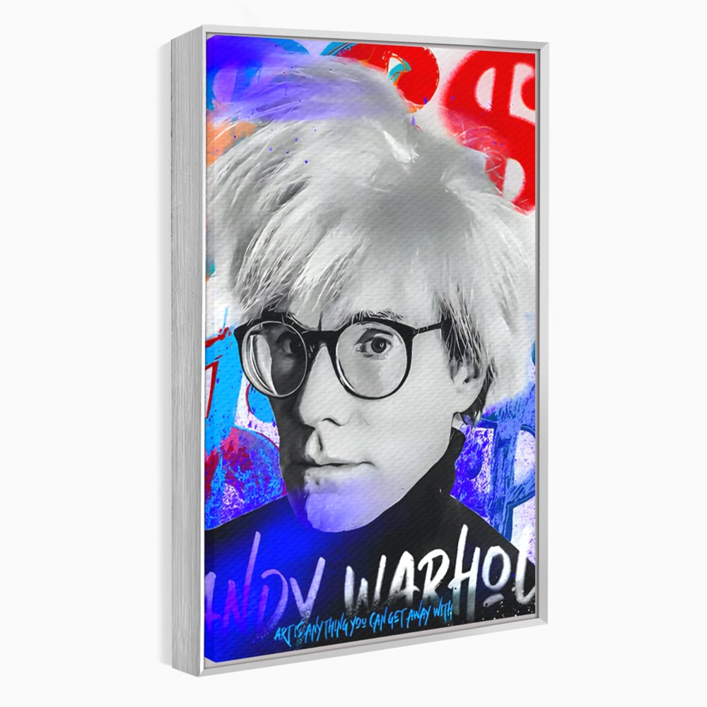 Tablou Canvas Premium LuxCanva® C1121, Portrait Of Andy Warhol , Culor, Artist, Celebrity, Different, Game Room, Bar, Relaxare, Culori Vibrante