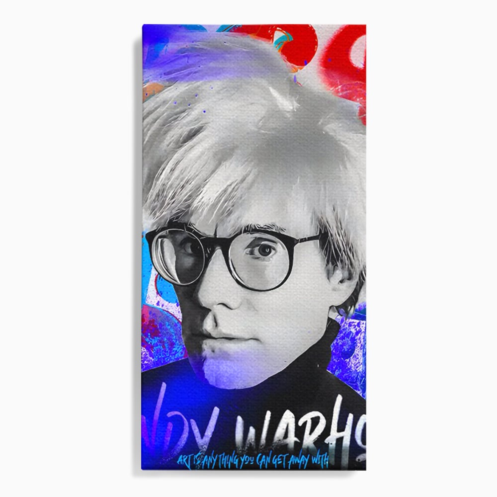 Tablou Canvas Premium LuxCanva® C1121, Portrait Of Andy Warhol , Culor, Artist, Celebrity, Different, Game Room, Bar, Relaxare, Culori Vibrante