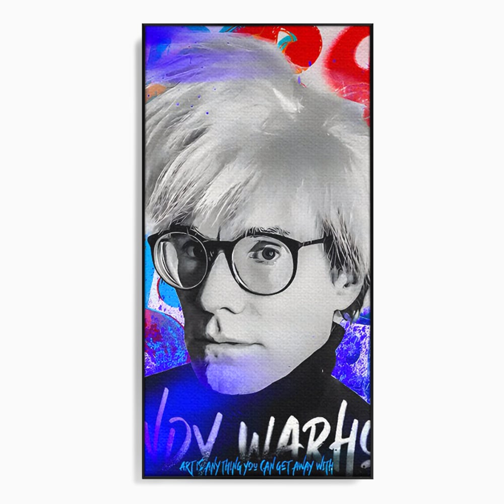 Tablou Canvas Premium LuxCanva® C1121, Portrait Of Andy Warhol , Culor, Artist, Celebrity, Different, Game Room, Bar, Relaxare, Culori Vibrante