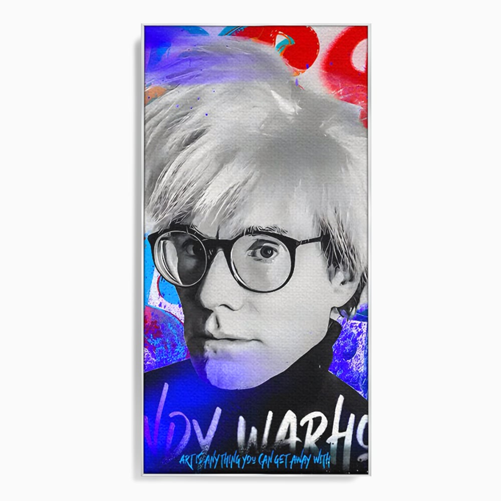 Tablou Canvas Premium LuxCanva® C1121, Portrait Of Andy Warhol , Culor, Artist, Celebrity, Different, Game Room, Bar, Relaxare, Culori Vibrante