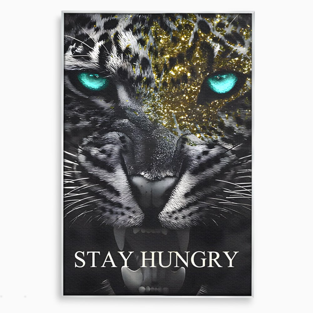 Tablou Canvas Premium LuxCanva® C1125, Scary Lion , Culori, Regele Junglei, Mesaj Motivational, Living Room, Bar, Relaxare, Culori Vibrante