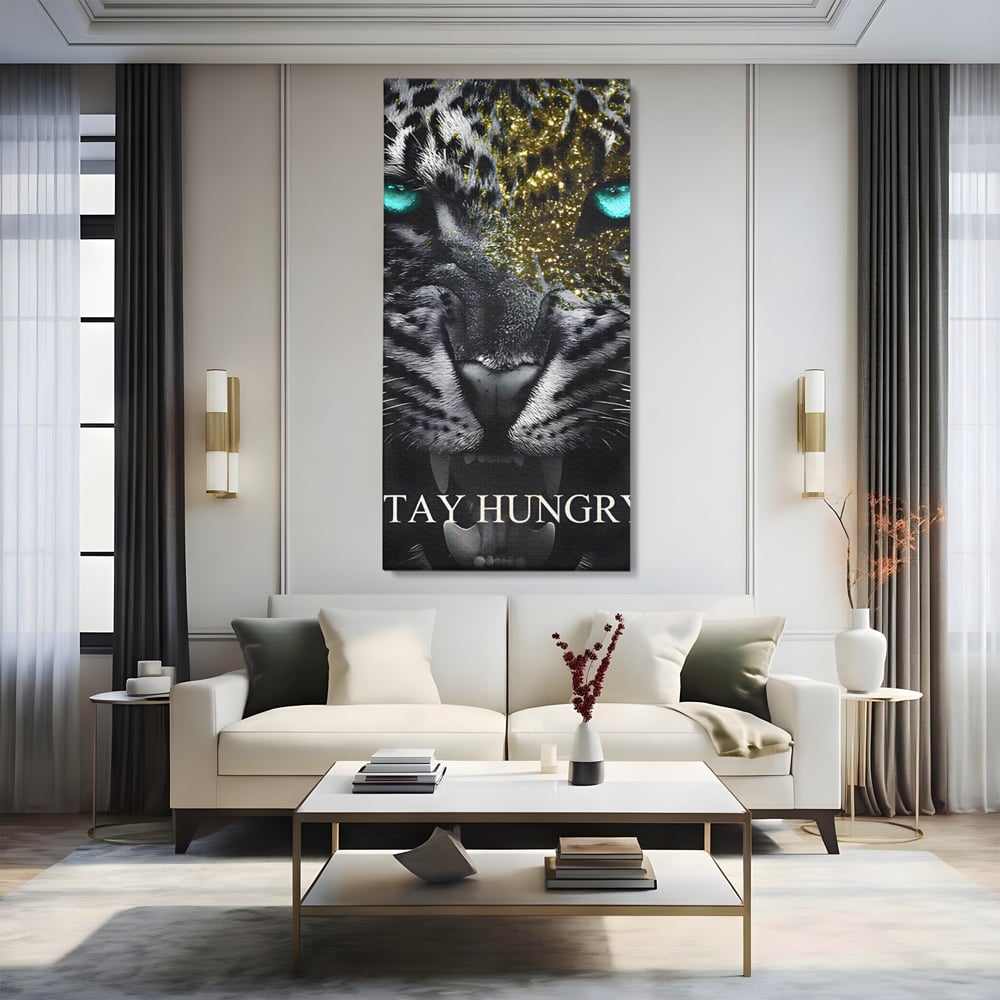 Tablou Canvas Premium LuxCanva® C1125, Scary Lion , Culori, Regele Junglei, Mesaj Motivational, Living Room, Bar, Relaxare, Culori Vibrante