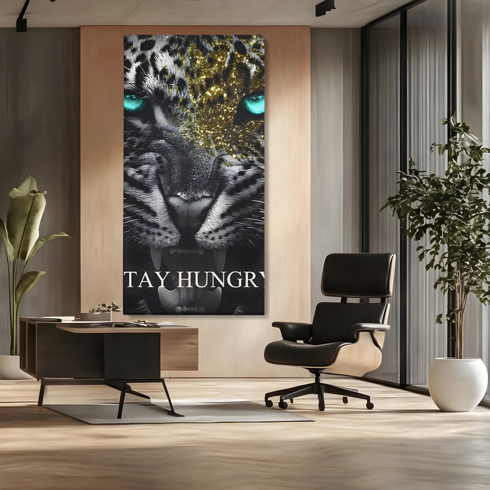 Tablou Canvas Premium LuxCanva® C1125, Scary Lion , Culori, Regele Junglei, Mesaj Motivational, Living Room, Bar, Relaxare, Culori Vibrante