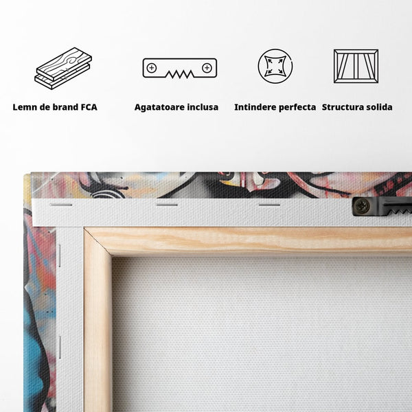 Tablou Canvas Premium LuxCanva® C1127, Inocenta Copiilor , Culori, Dragoste, Sentimente Pure, Living Room, Bar, Relaxare, Culori Vibrante