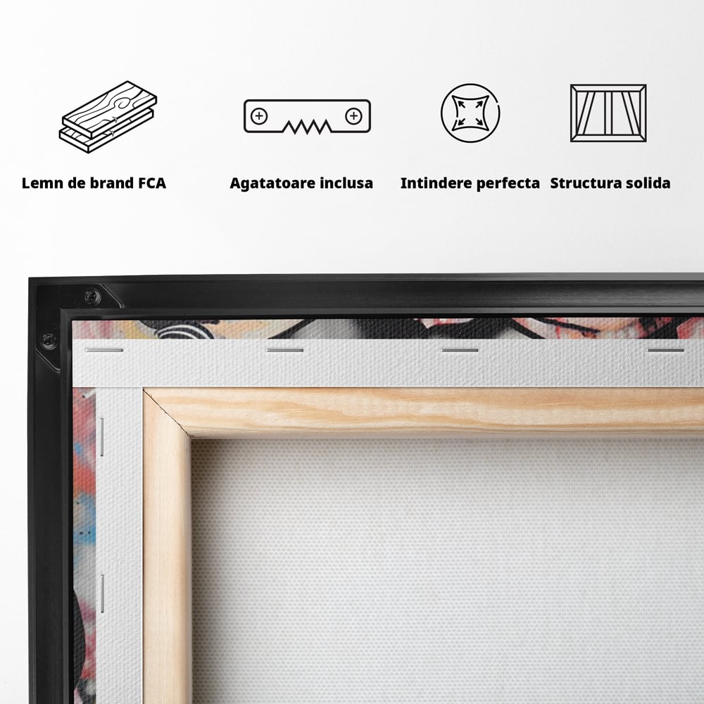Tablou Canvas Premium LuxCanva® C1127, Inocenta Copiilor , Culori, Dragoste, Sentimente Pure, Living Room, Bar, Relaxare, Culori Vibrante