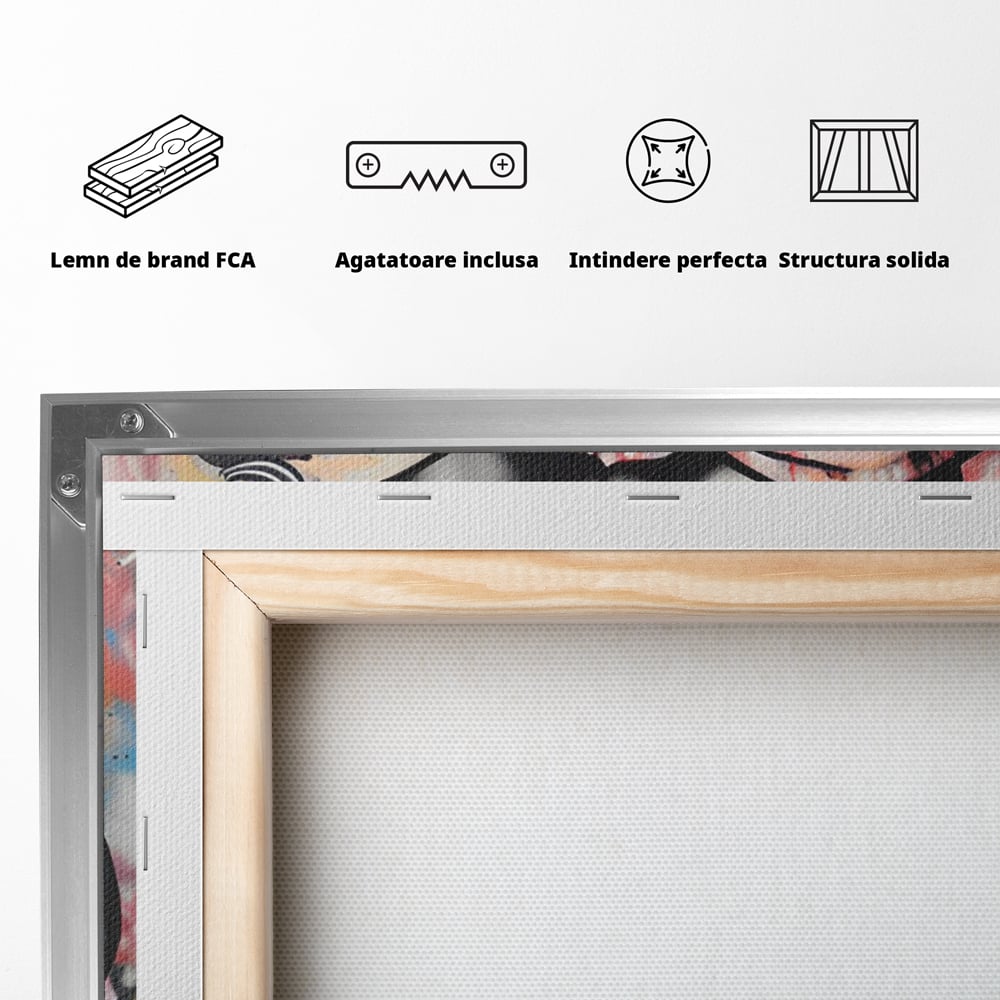 Tablou Canvas Premium LuxCanva® C1127, Inocenta Copiilor , Culori, Dragoste, Sentimente Pure, Living Room, Bar, Relaxare, Culori Vibrante