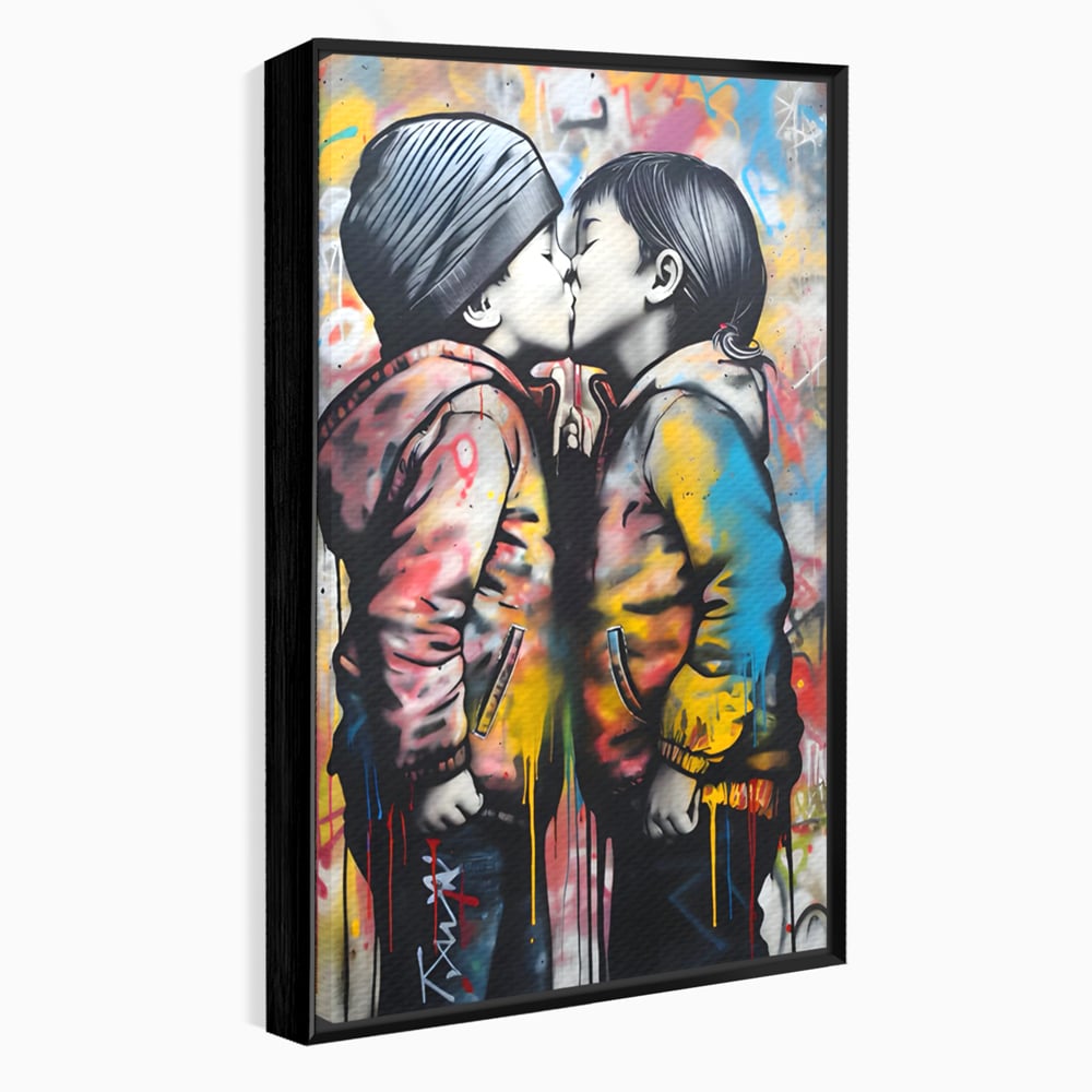 Tablou Canvas Premium LuxCanva® C1127, Inocenta Copiilor , Culori, Dragoste, Sentimente Pure, Living Room, Bar, Relaxare, Culori Vibrante