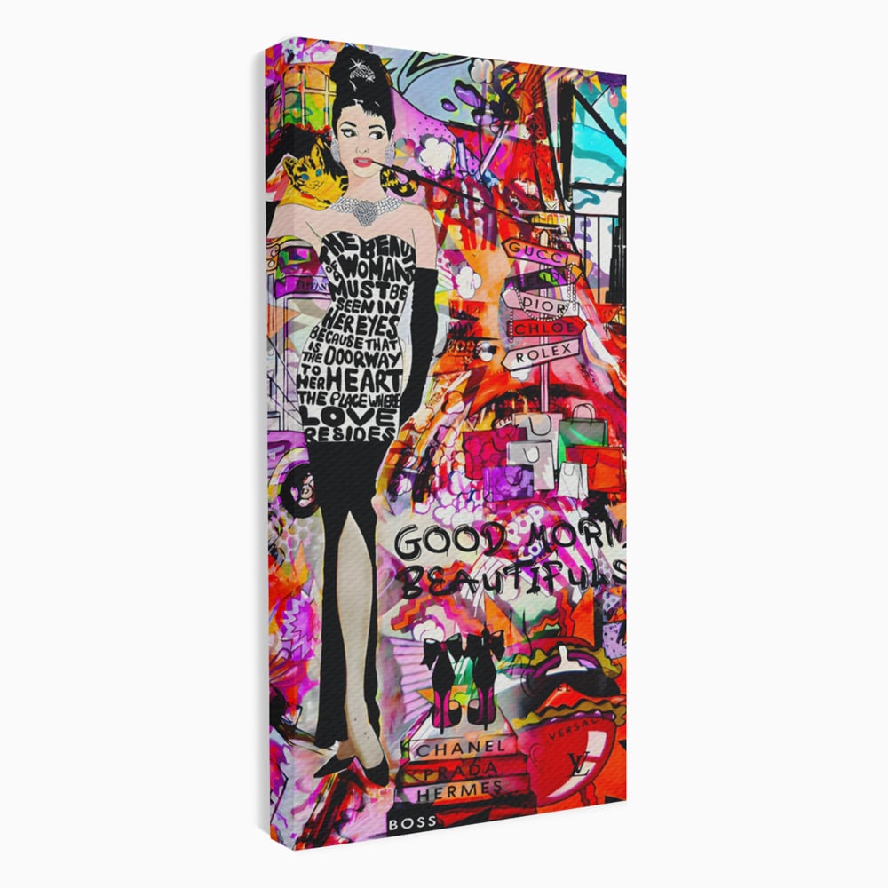 Tablou Canvas Premium LuxCanva® C1133, All About Brands , Culori, Pop Art Painting, Girl, Brands, Living Room, Bar, Relaxare, Culori Vibrante