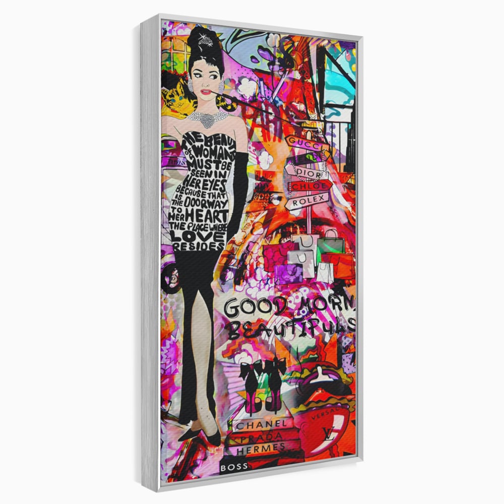 Tablou Canvas Premium LuxCanva® C1133, All About Brands , Culori, Pop Art Painting, Girl, Brands, Living Room, Bar, Relaxare, Culori Vibrante