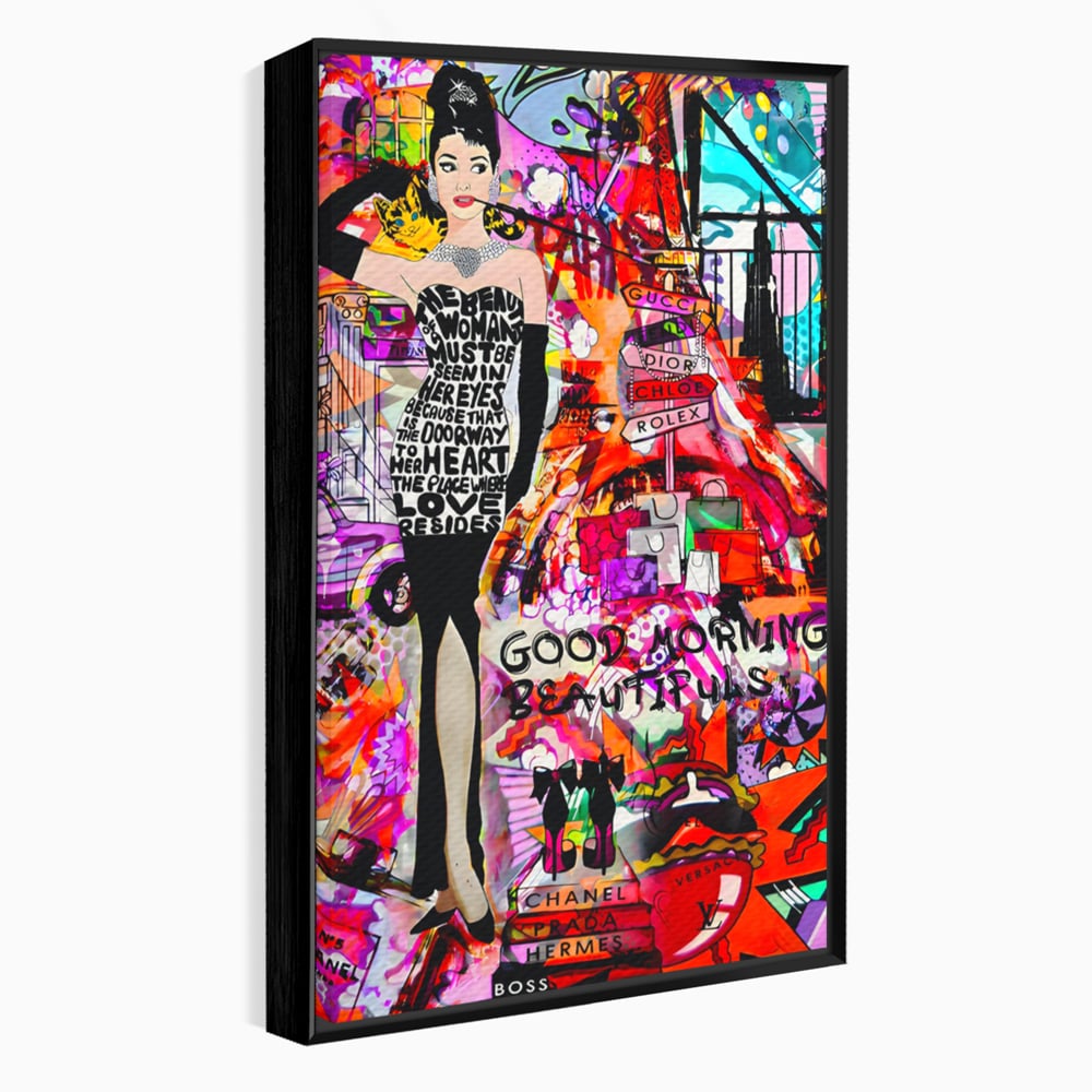 Tablou Canvas Premium LuxCanva® C1133, All About Brands , Culori, Pop Art Painting, Girl, Brands, Living Room, Bar, Relaxare, Culori Vibrante