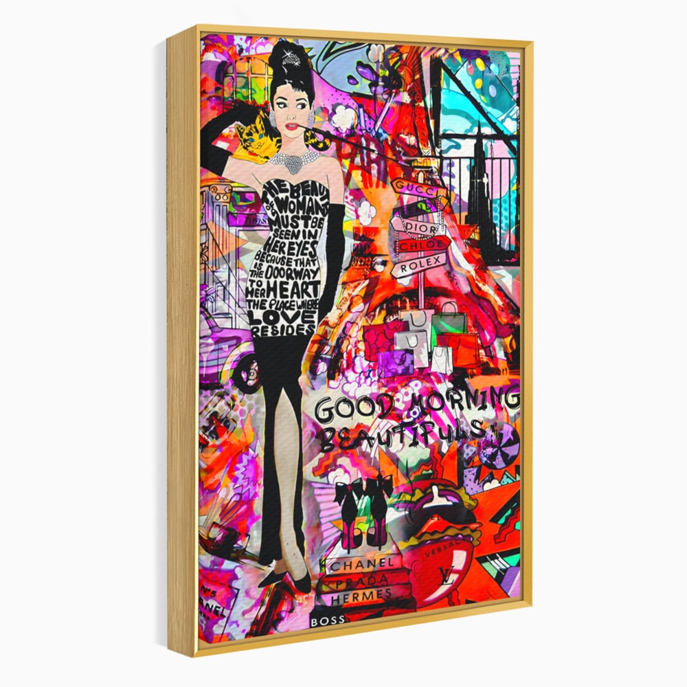 Tablou Canvas Premium LuxCanva® C1133, All About Brands , Culori, Pop Art Painting, Girl, Brands, Living Room, Bar, Relaxare, Culori Vibrante